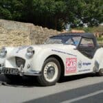 Historic Triumph TR2 to visit the British Motor Museum