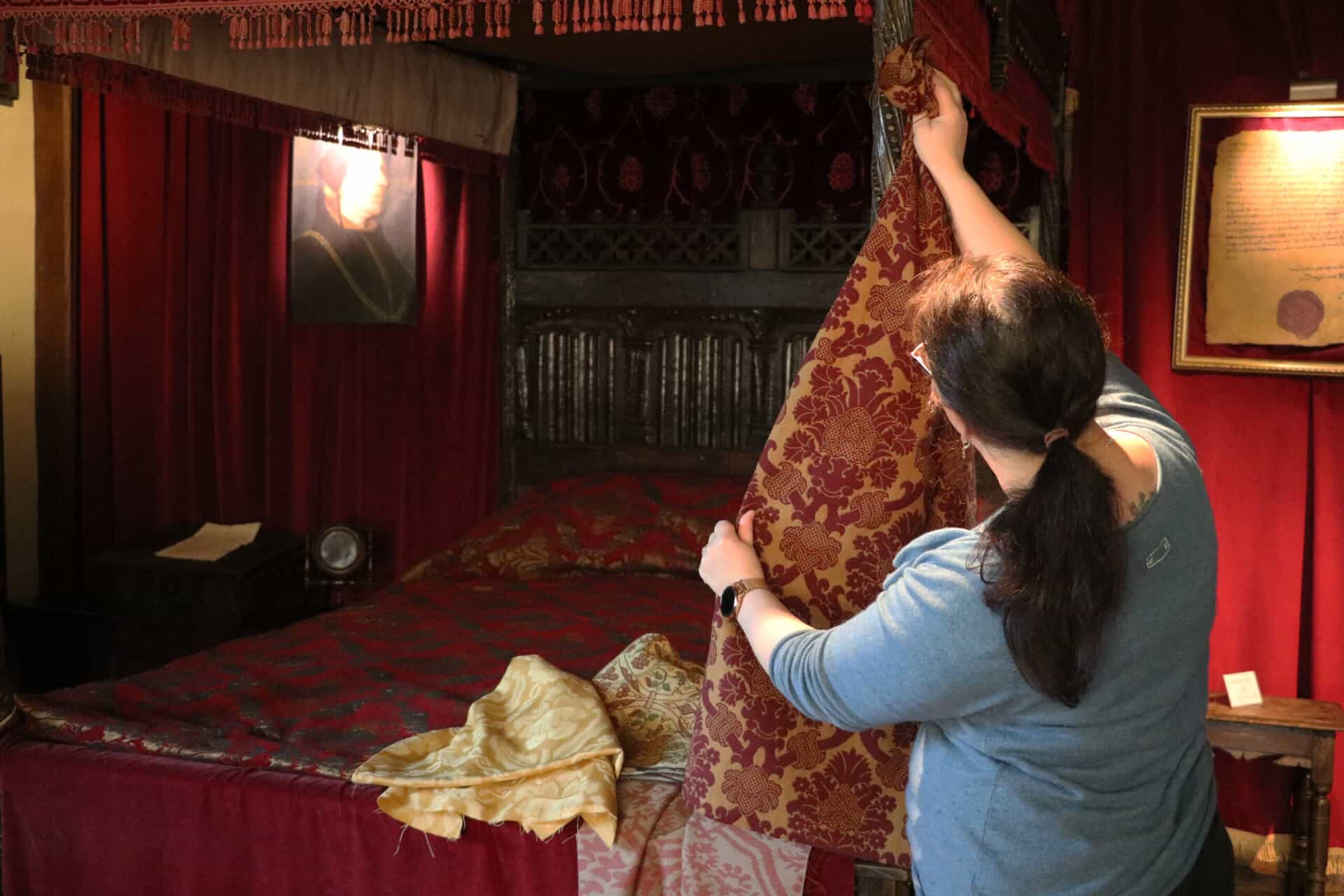 curator alison palmer in the best bedchamber