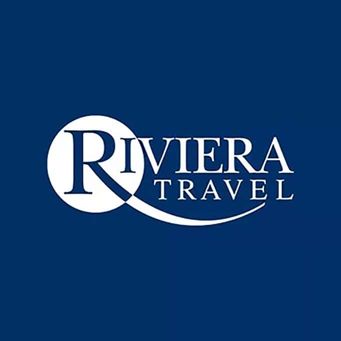 riviera logo blue white