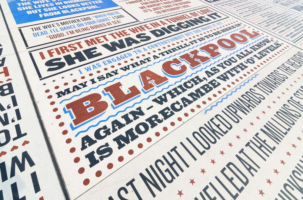 blackpool,,england,,05/05/2017,the,comedy,carpet,on,blackpool,promenade,in